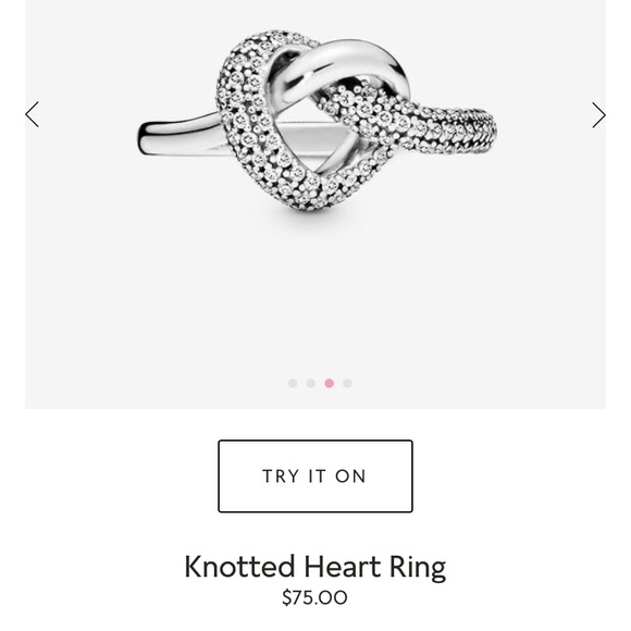 Knotted Heart ❤️ Ring - Picture 2 of 3
